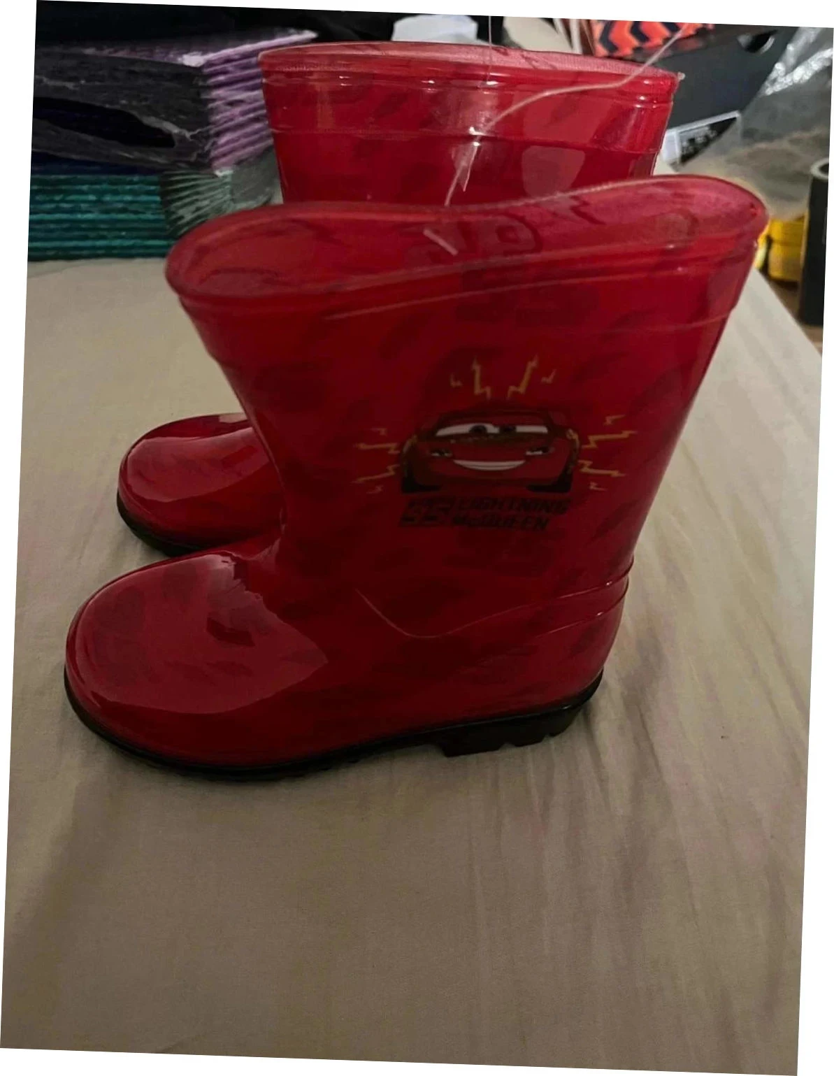 Neu ves T. 25 | Bottes de Pluie CARS Flash McQueen Disney Pixar - Rouge